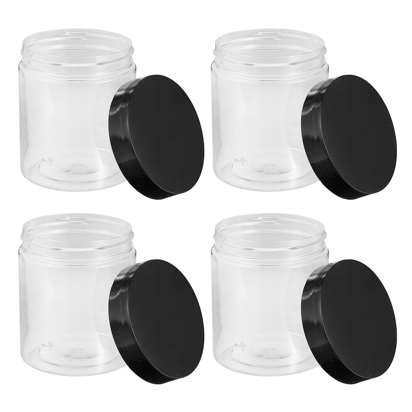 Food Storage Kitchen - 12Pcs Clear Plastic Sealed Canisters Food