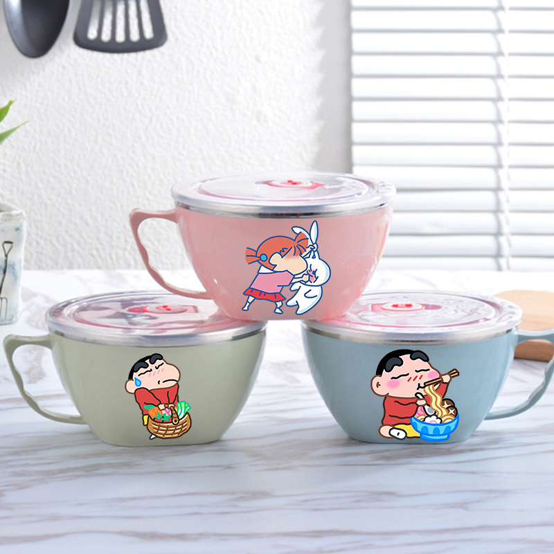 Food Storage Metal Box - Crayon Shin-chan Noodle Bowl Large Capacity