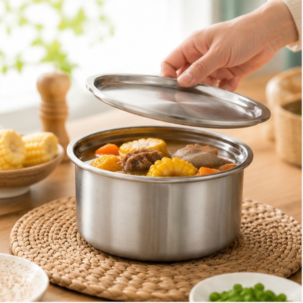 Food Storage Metal Box - 304 Stainless Steel Ramekin with Lid