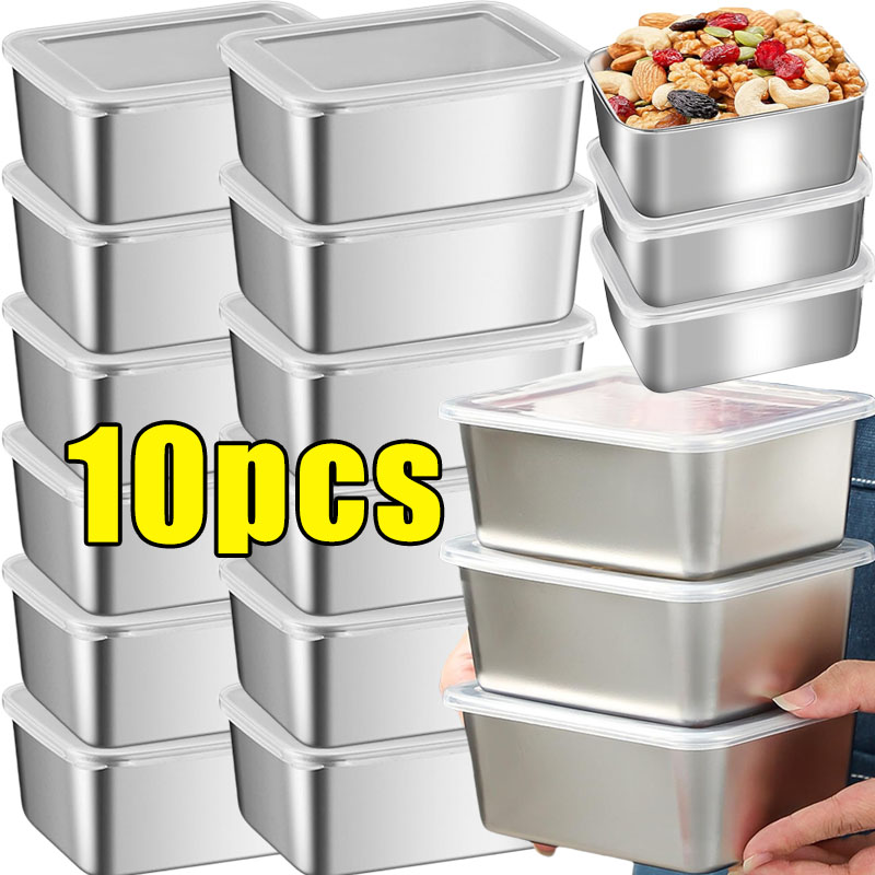 Food Storage Metal Box - Stainless Steel Food Storage Containers