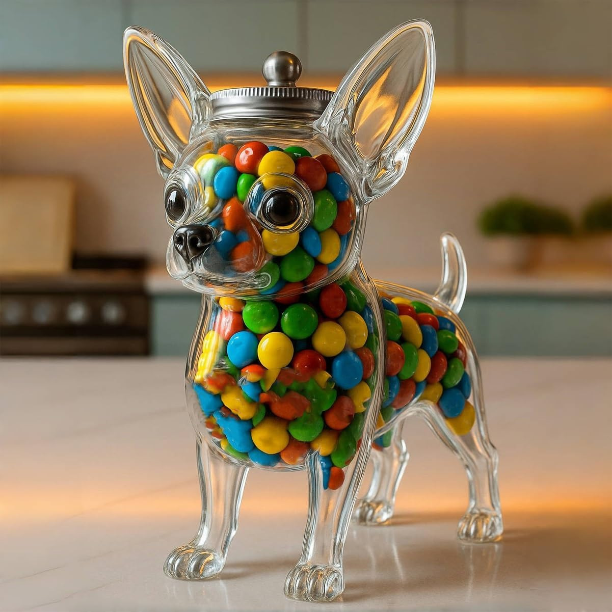 Food Storage Glass Container Set - Chihuahua Shaped Container Freshness Preserving Chihuahua