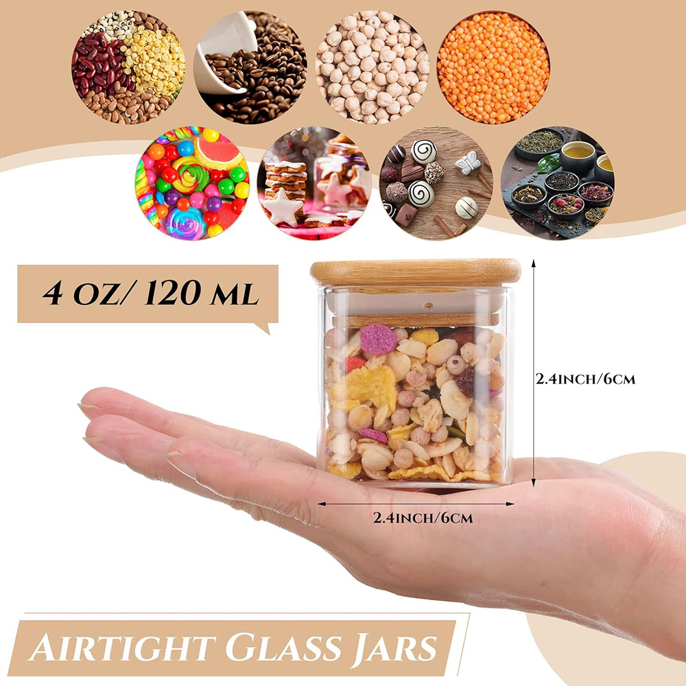 4oz 6Packs Glass Jars Set with - Food Storage Glass Container Set review and price
