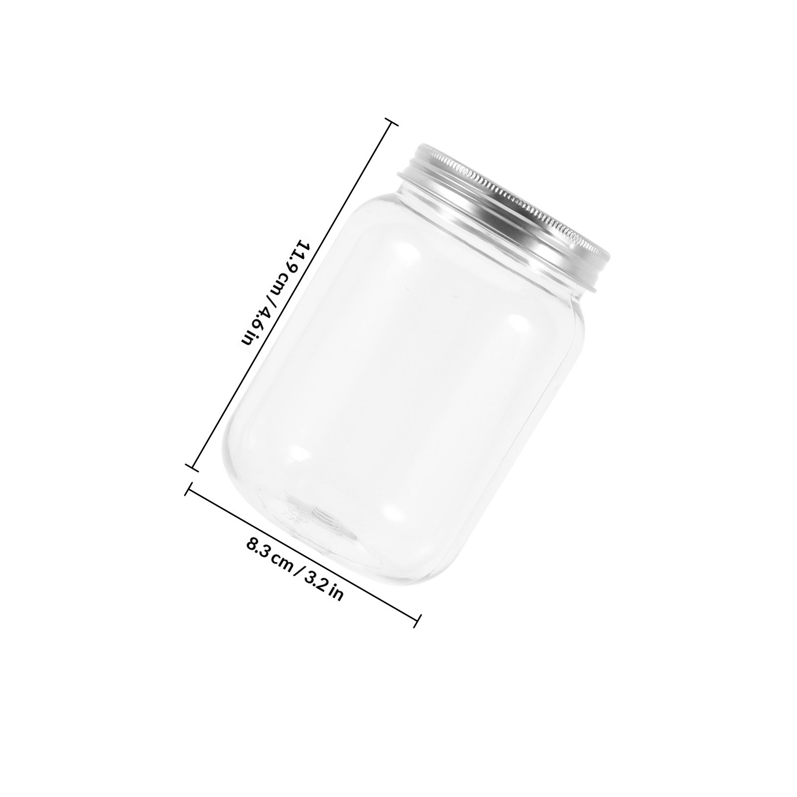 4Pcs Clear Plastic Jars with A - Food Storage Kitchen review and price