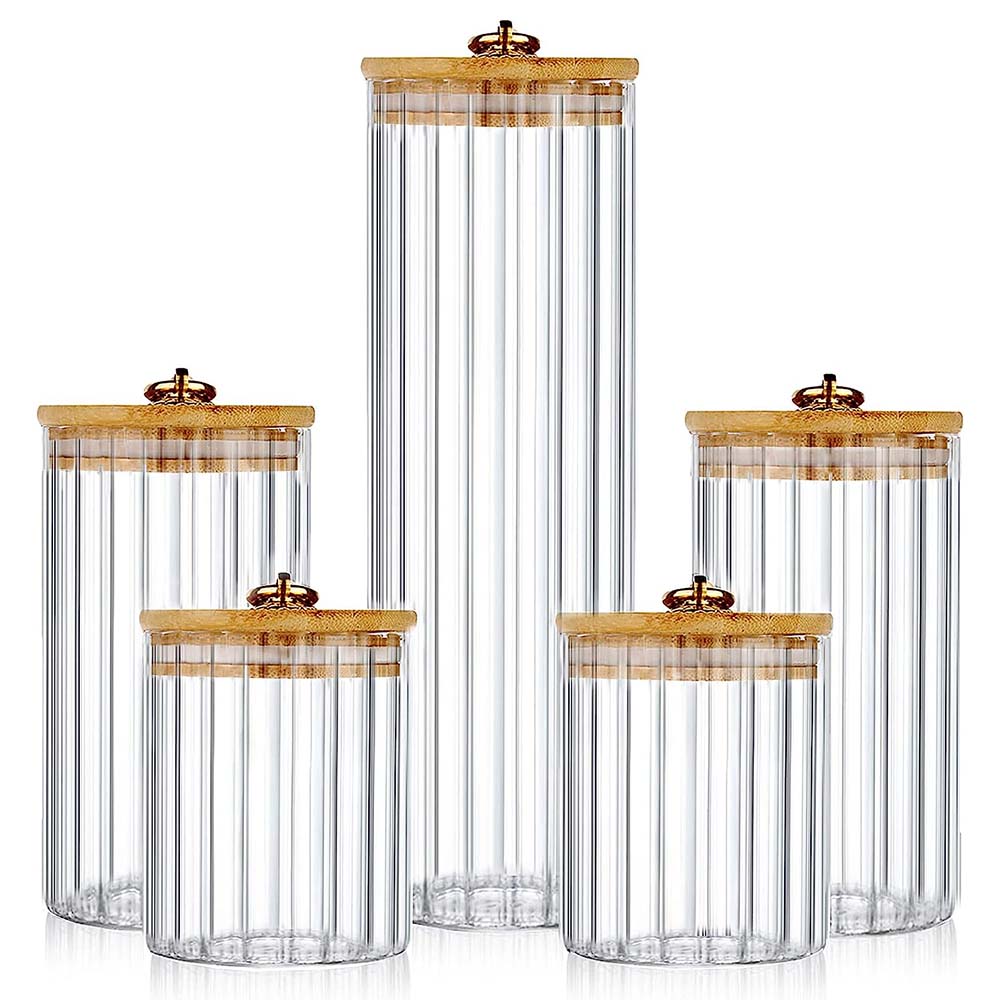 Glass Storage Jars Set of 3, A - Food Storage Glass Container Set review and price