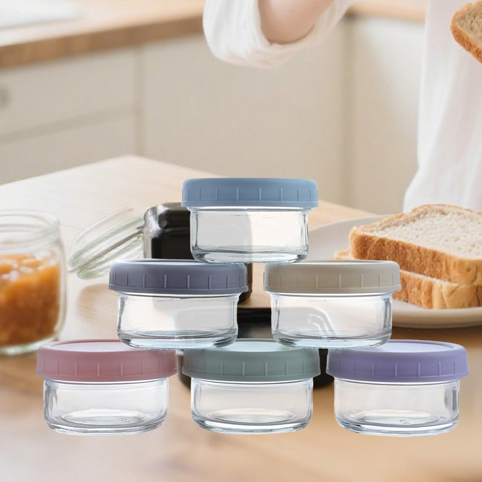 Mini Glass Jars with Leakproof - Food Storage Glass Container Set review and price