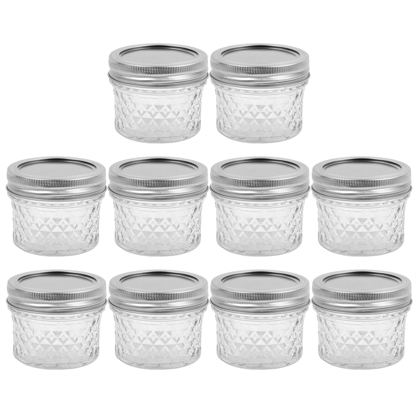 10Pcs Juice Bottles Diamond St - Food Storage Glass Container Set review and price