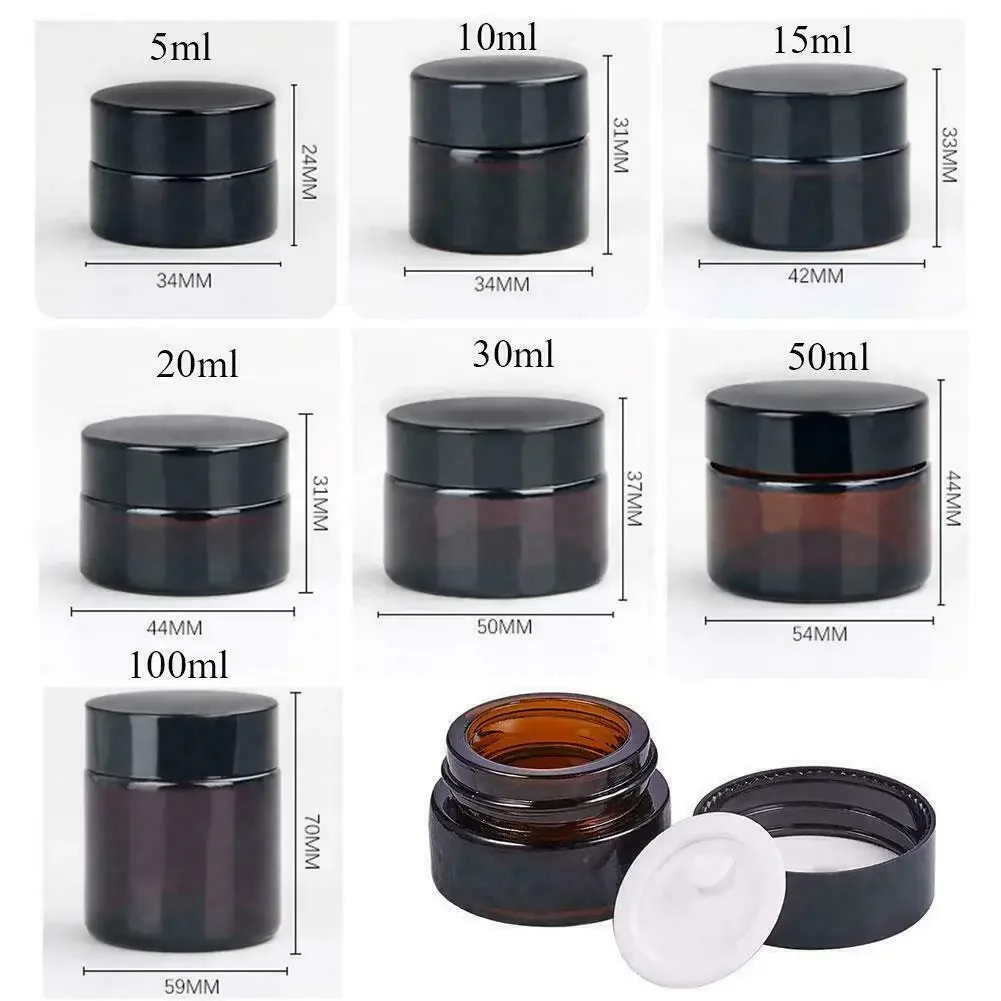 2pcs 5ml/10ml/15ml/20ml/30ml/5 - Food Storage Glass Container Set review and price