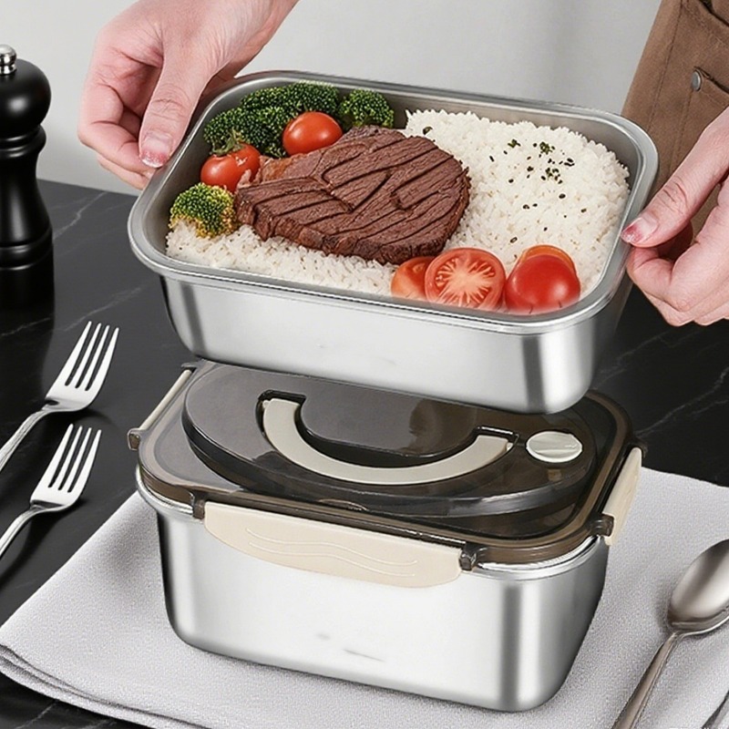 Large Capacity Bento Box  Stai - Food Storage Metal Box review and price
