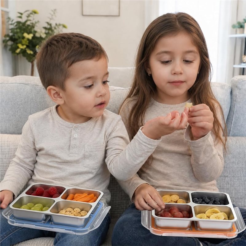GIGI 4Pack Stainless Steel Sna - Food Storage Metal Box review and price