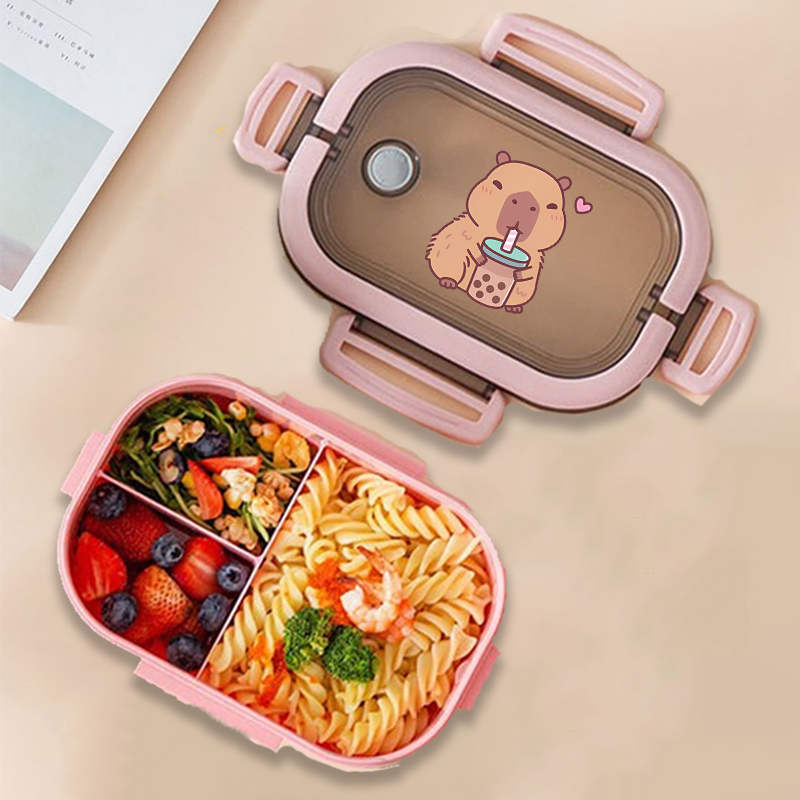 Capybara Bento Lunch Box Anime - Food Storage Kitchen review and price