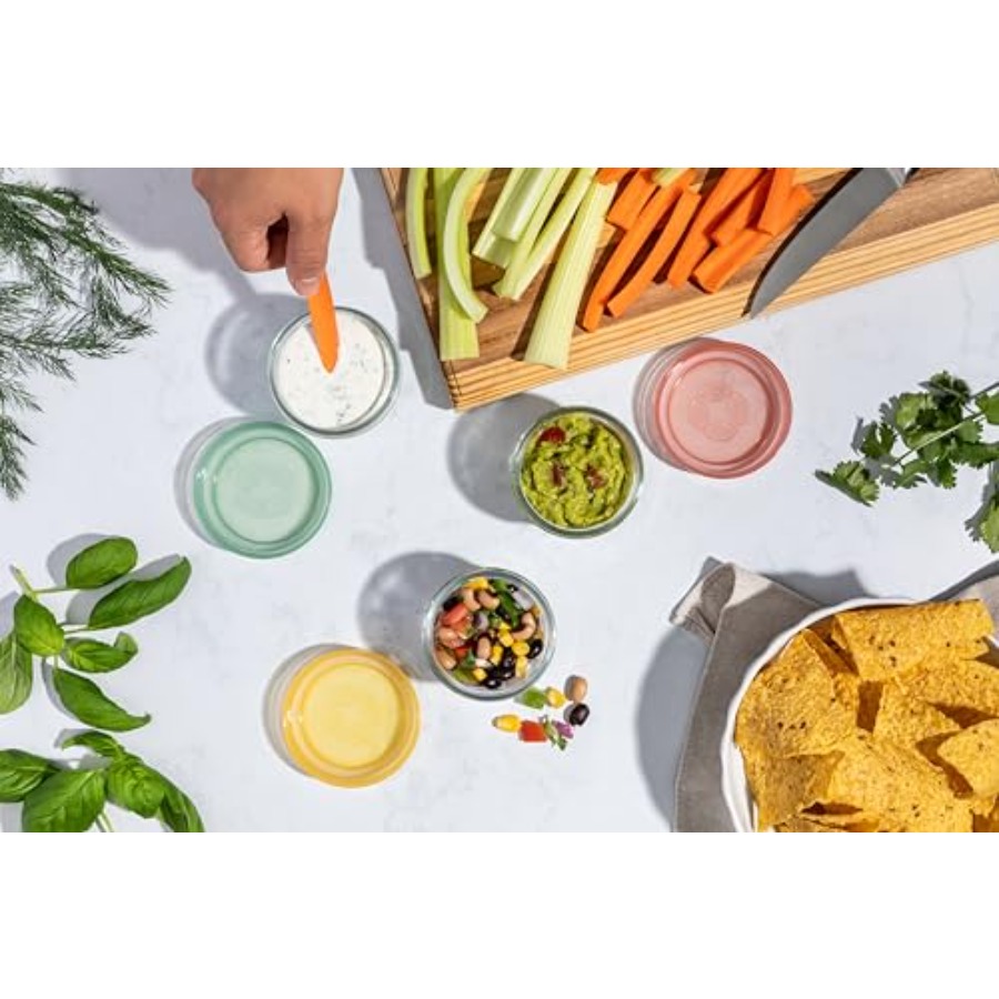 Color Lock Glass Meal Prep Set - Food Storage Glass Container Set review and price