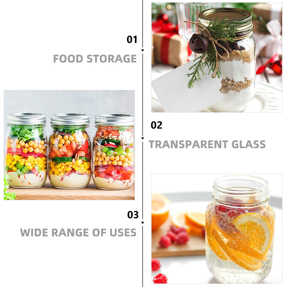 6Pcs Transparent Round Glass J - Food Storage Kitchen review and price