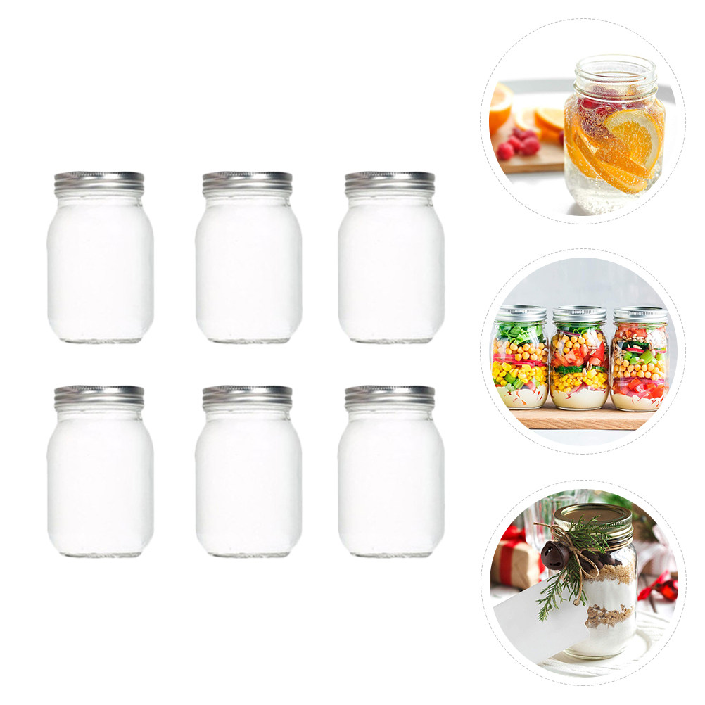 6Pcs Transparent Round Glass J - Food Storage Kitchen review and price