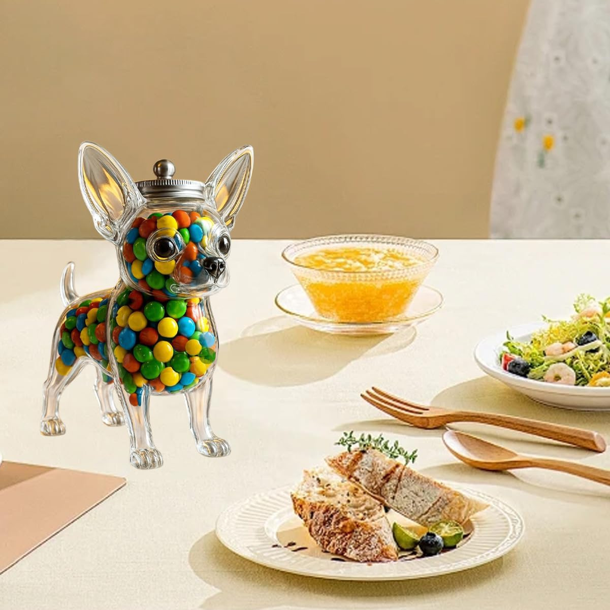Chihuahua Shaped Container Fre - Food Storage Glass Container Set review and price