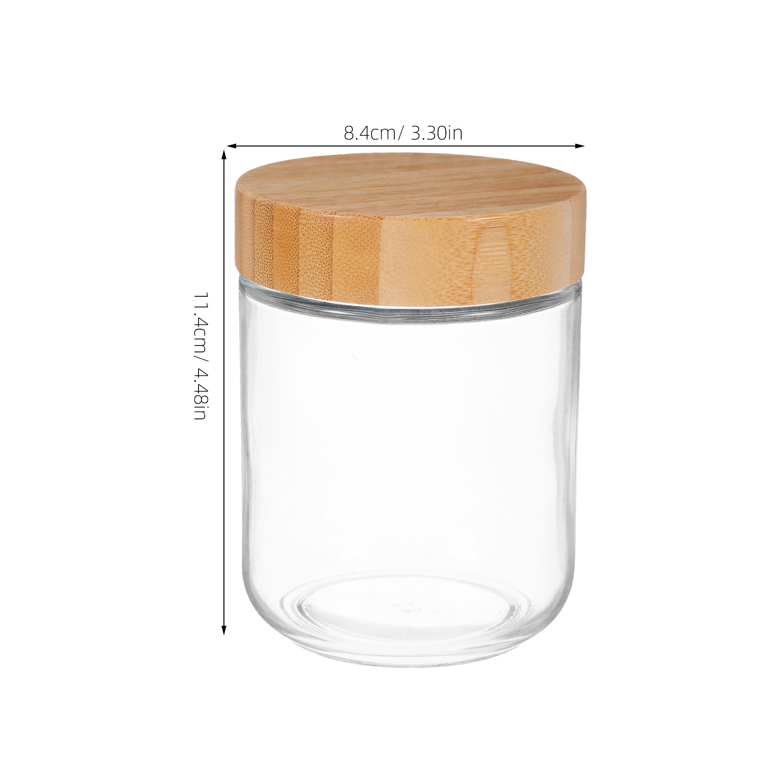 4Pcs Transparent Glass Jars wi - Food Storage Kitchen review and price