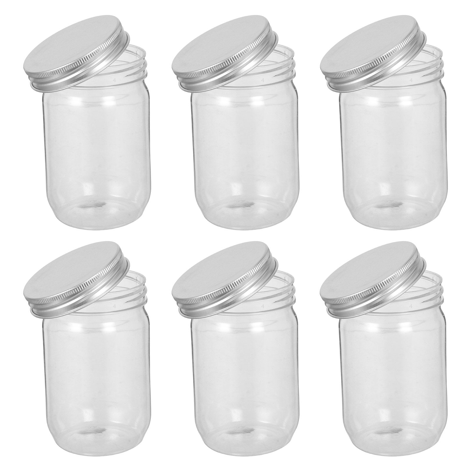 6Pcs Clear Plastic Mason Jars  - Food Storage Kitchen review and price