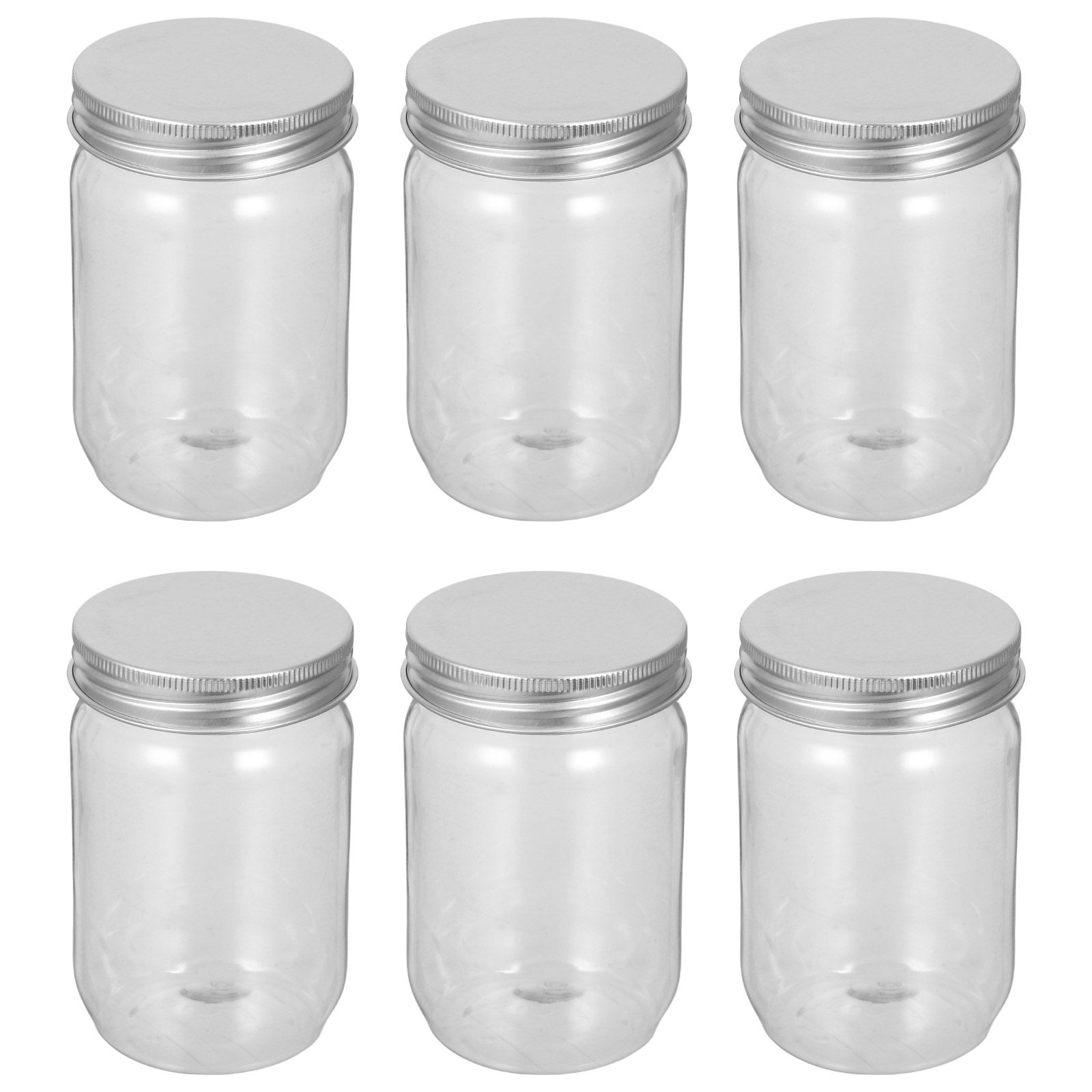 6Pcs Clear Plastic Mason Jars  - Food Storage Kitchen review and price
