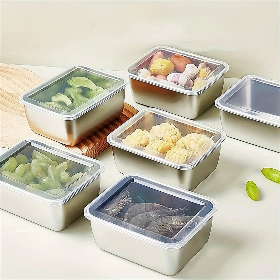 1/3/5pcs Stainless Steel Food  - Food Storage Metal Box review and price