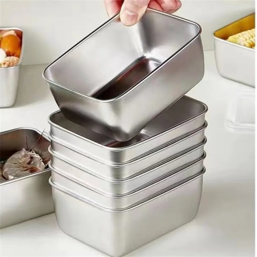 1/3/5pcs Stainless Steel Food  - Food Storage Metal Box review and price
