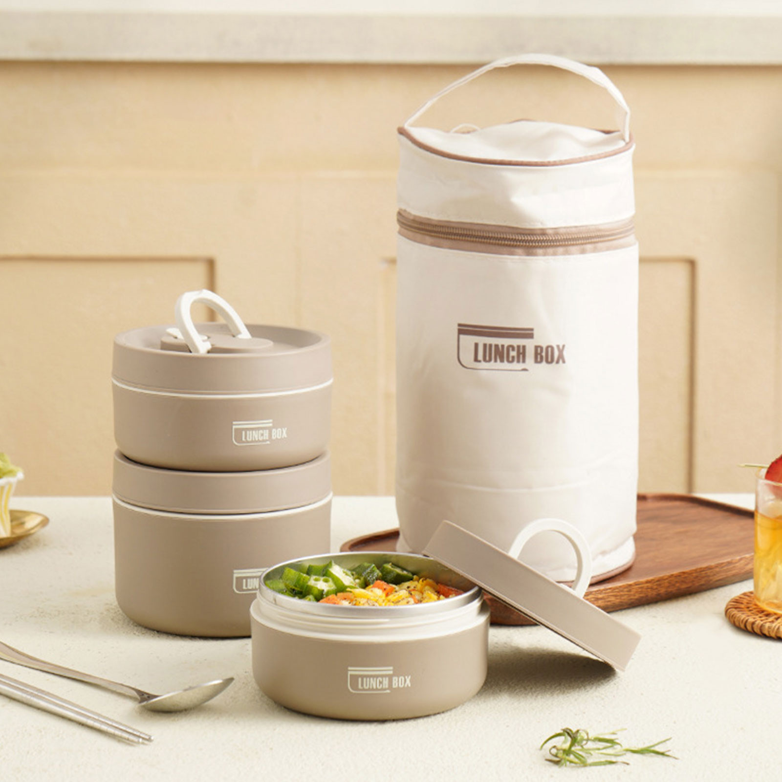 Thermal Lunch Box Stainless St - Food Storage Metal Box review and price